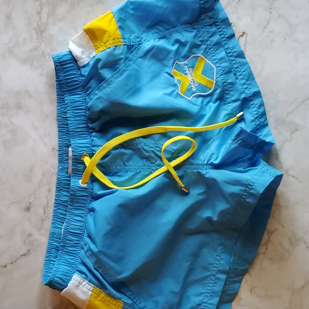 Seobean men's small light blue bathing suit